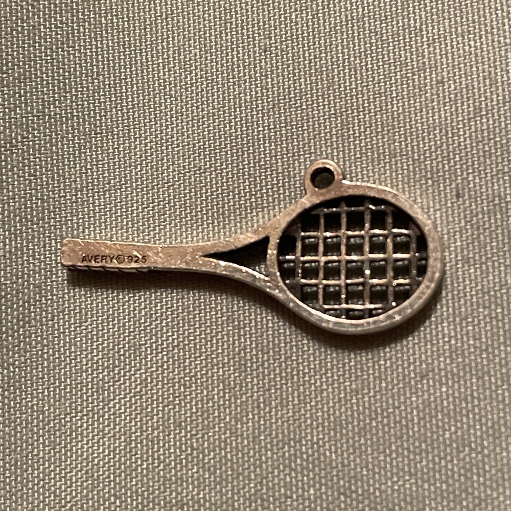 James Avery Tennis Racket Charm